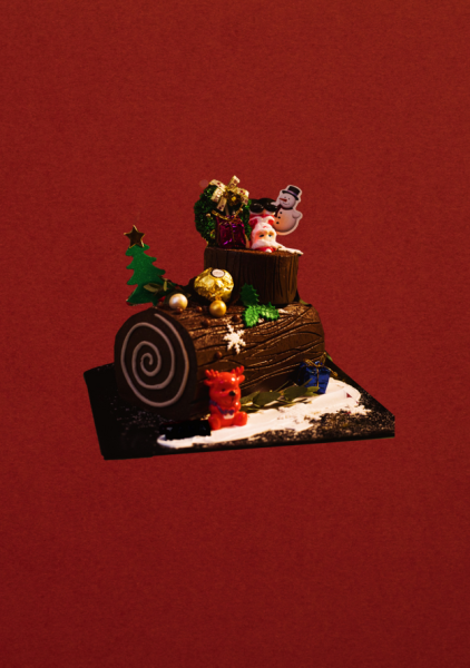 Christmas Log Cake#02