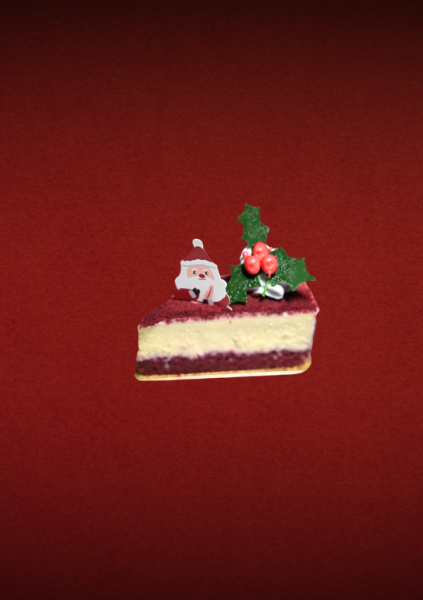 Red Velvet Cheese Slice Cake