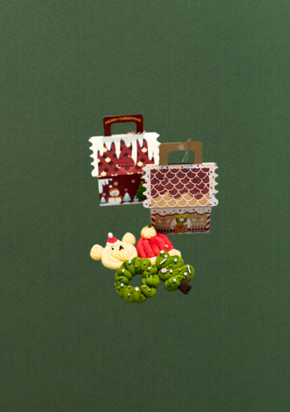 4pcs Butter Cookies in Christmas Box